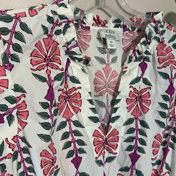 J. Crew Pink and Green Patterned Maxi Dress - Picture 3 of 4